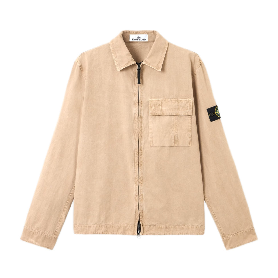 Stone Island Brushed Cotton Overshirt