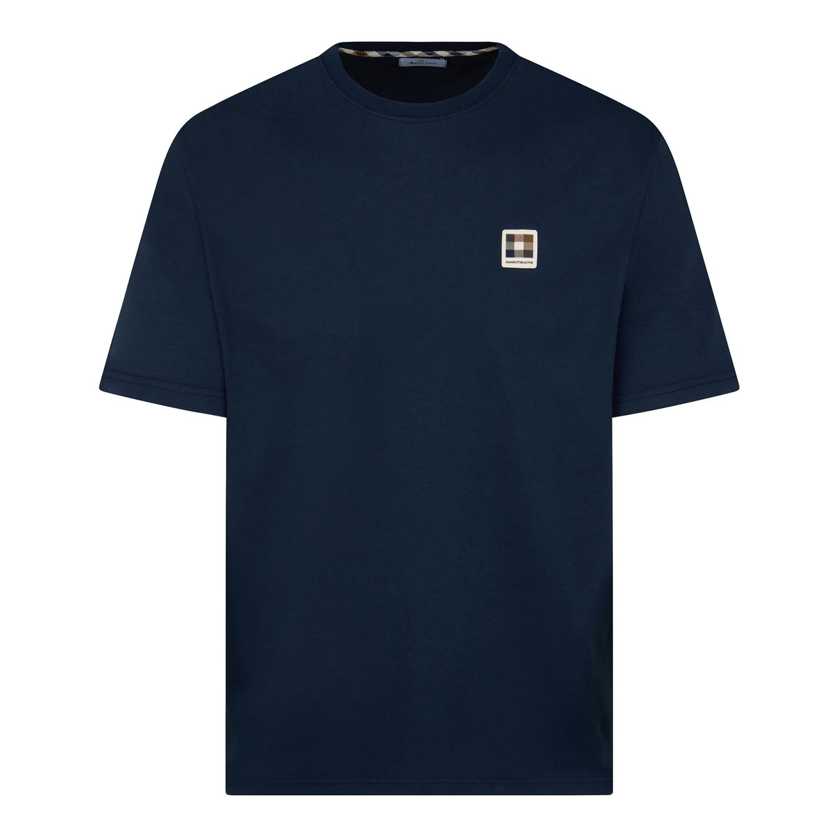 Aquascutum Badge T-Shirt - 11 Navy - Escape Menswear
