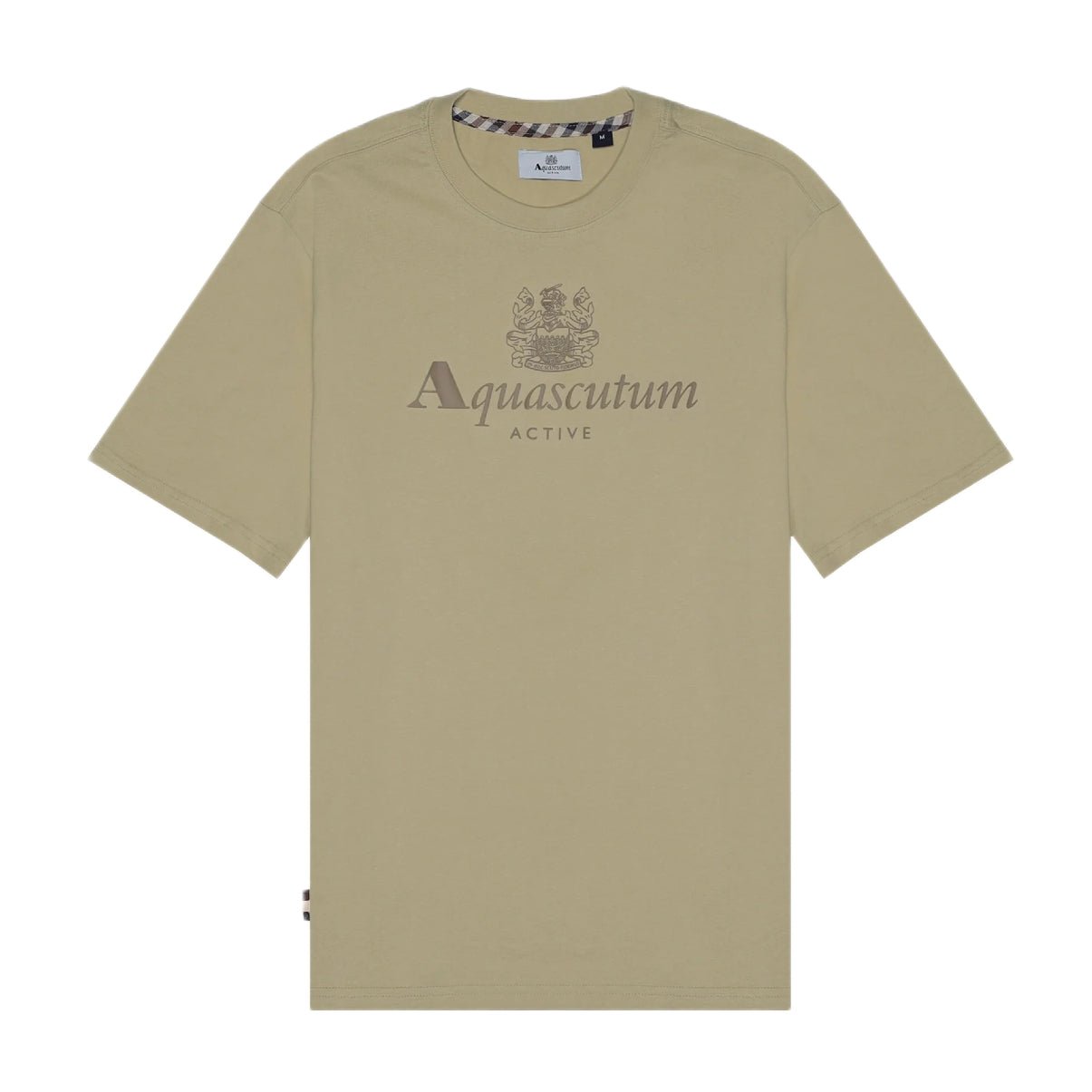Aquascutum Big Logo T-Shirt - 03 Beige - Escape Menswear