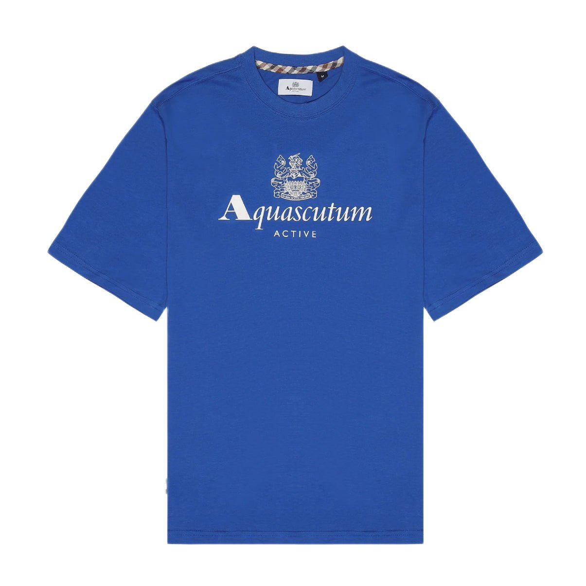 Aquascutum Big Logo T-Shirt - 10 Royal - Escape Menswear