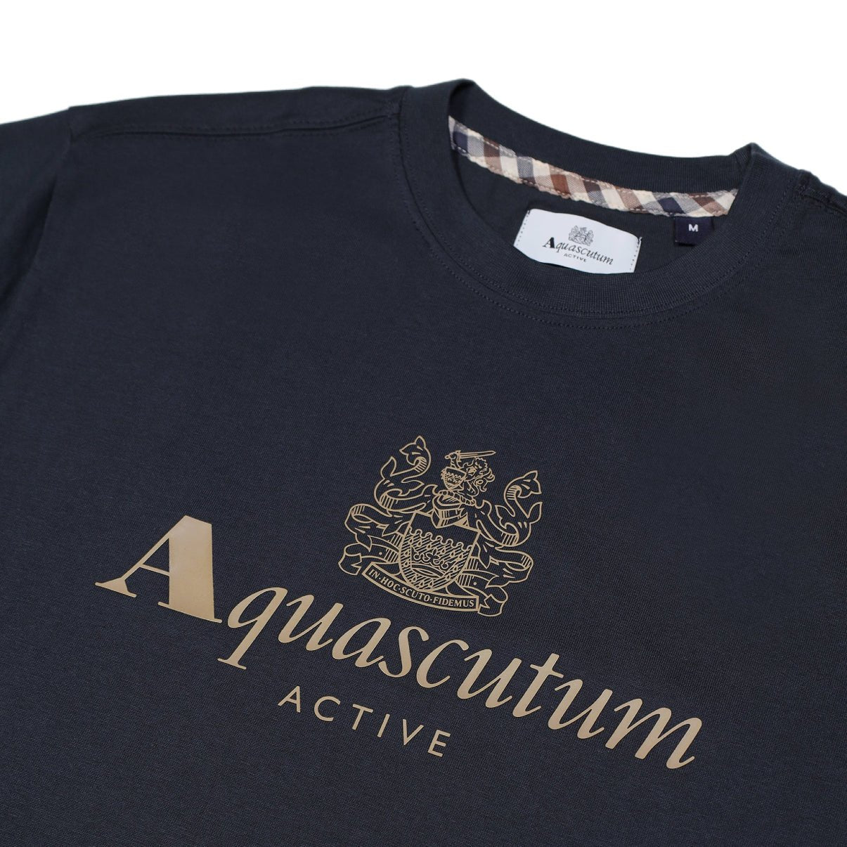 Aquascutum Big Logo T-Shirt - Navy - Escape Menswear