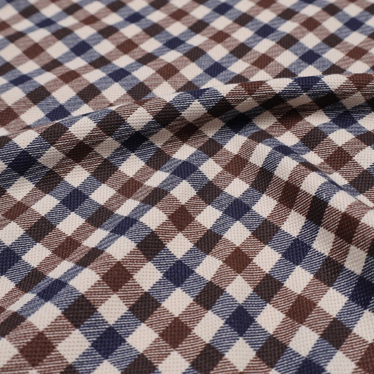 Aquascutum Club Check Piquet Polo Shirt - Navy - Escape Menswear