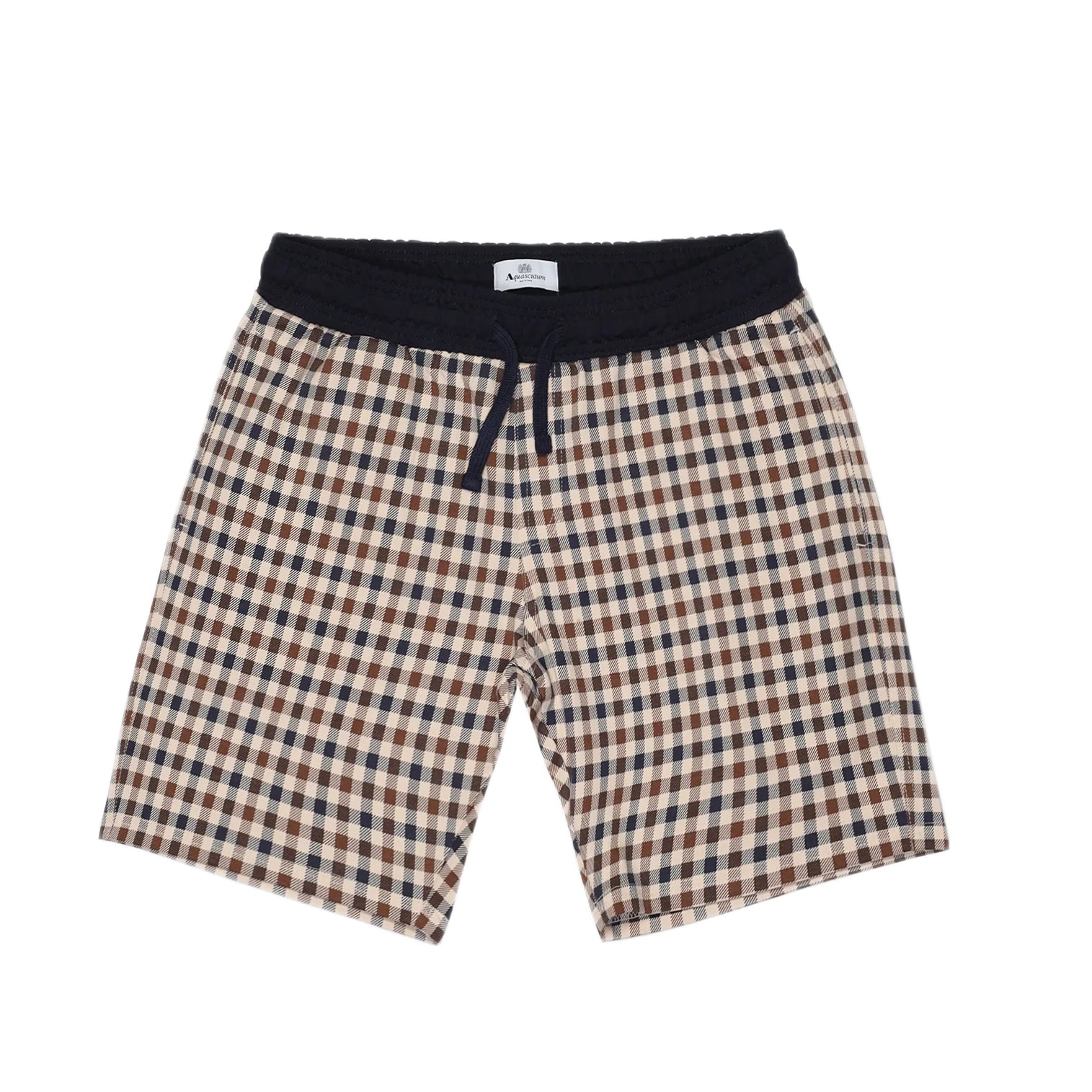 Aquascutum Club Check Shorts - Navy - Escape Menswear