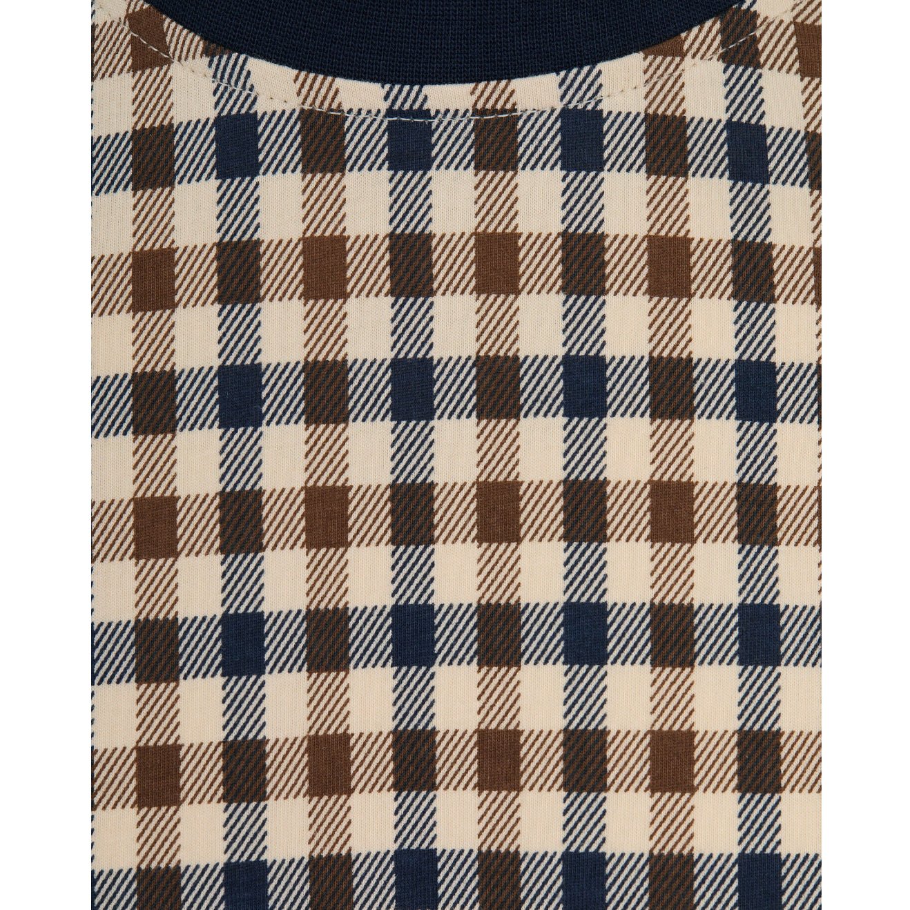 Aquascutum Club Check T-Shirt - 11 Navy - Escape Menswear