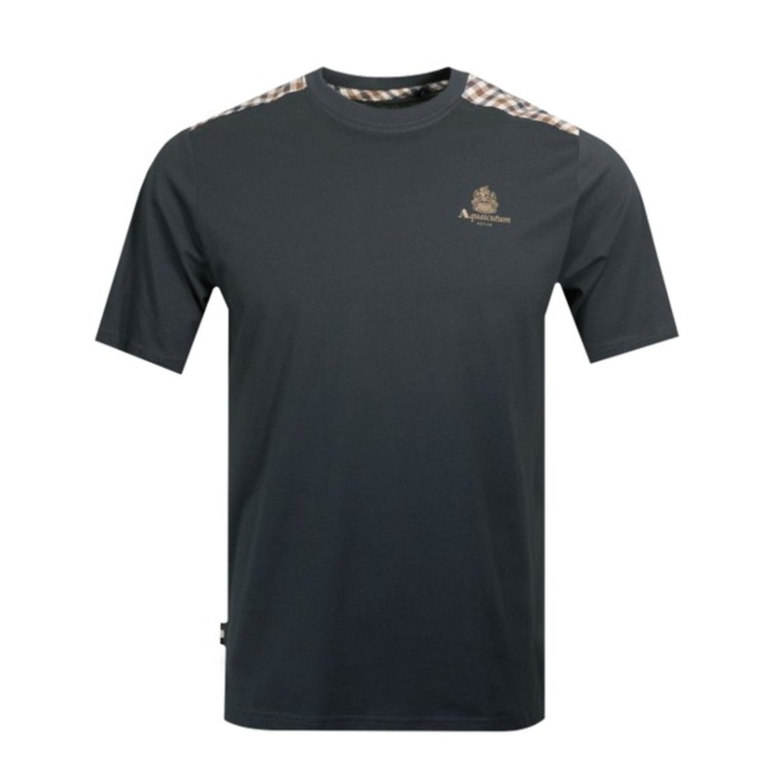 Aquascutum Club Check T-Shirt - Navy - Escape Menswear