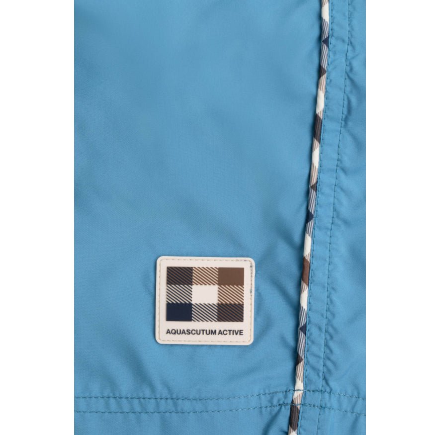 Aquascutum Club Piping Beach Shorts - 18 Avio - Escape Menswear