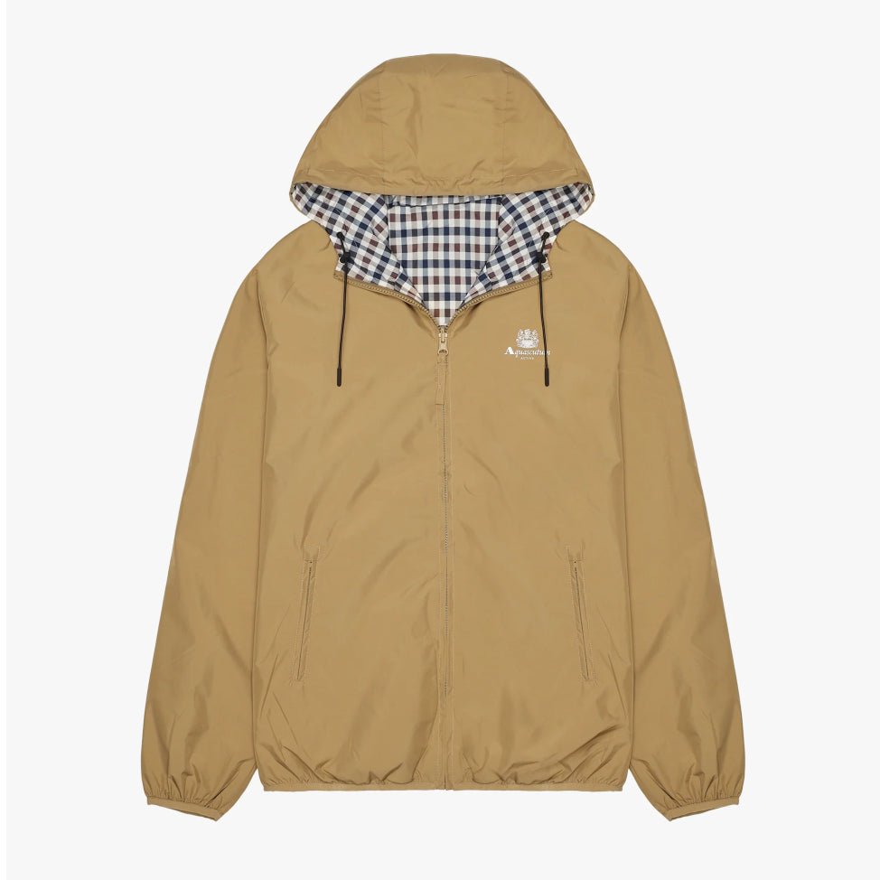 Aquascutum Hooded Sailor Reversible Jacket - 38 Khaki - Escape Menswear