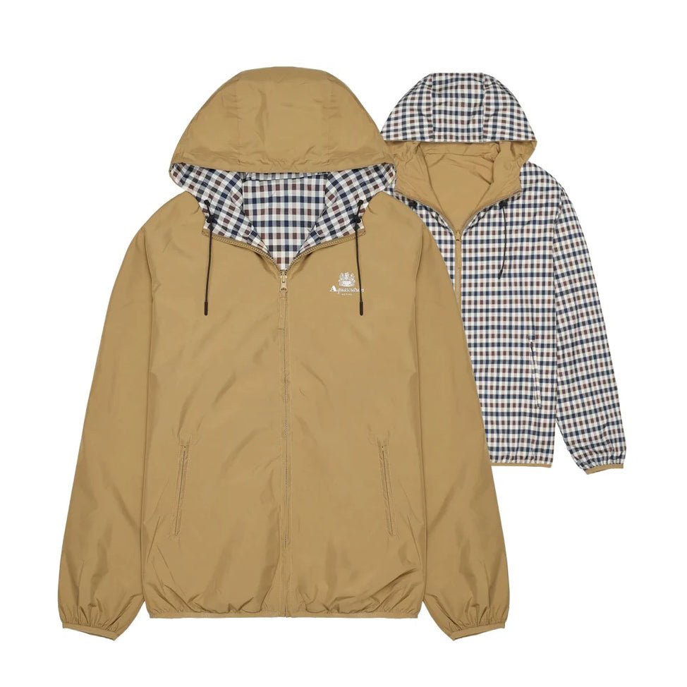 Aquascutum Hooded Sailor Reversible Jacket - 38 Khaki - Escape Menswear