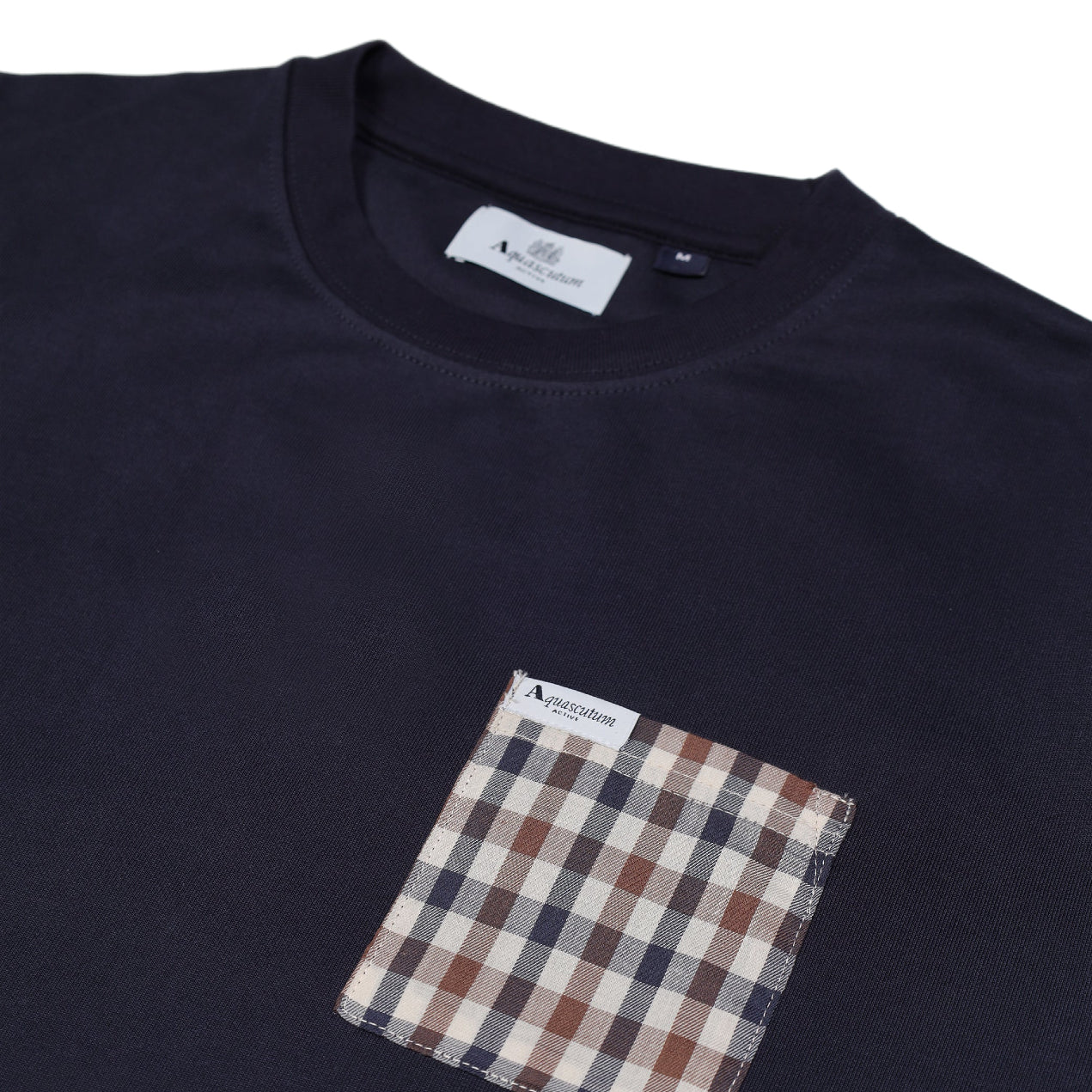 Aquascutum Iconic Pocket Crewneck Sweatshirt - Navy - Escape Menswear