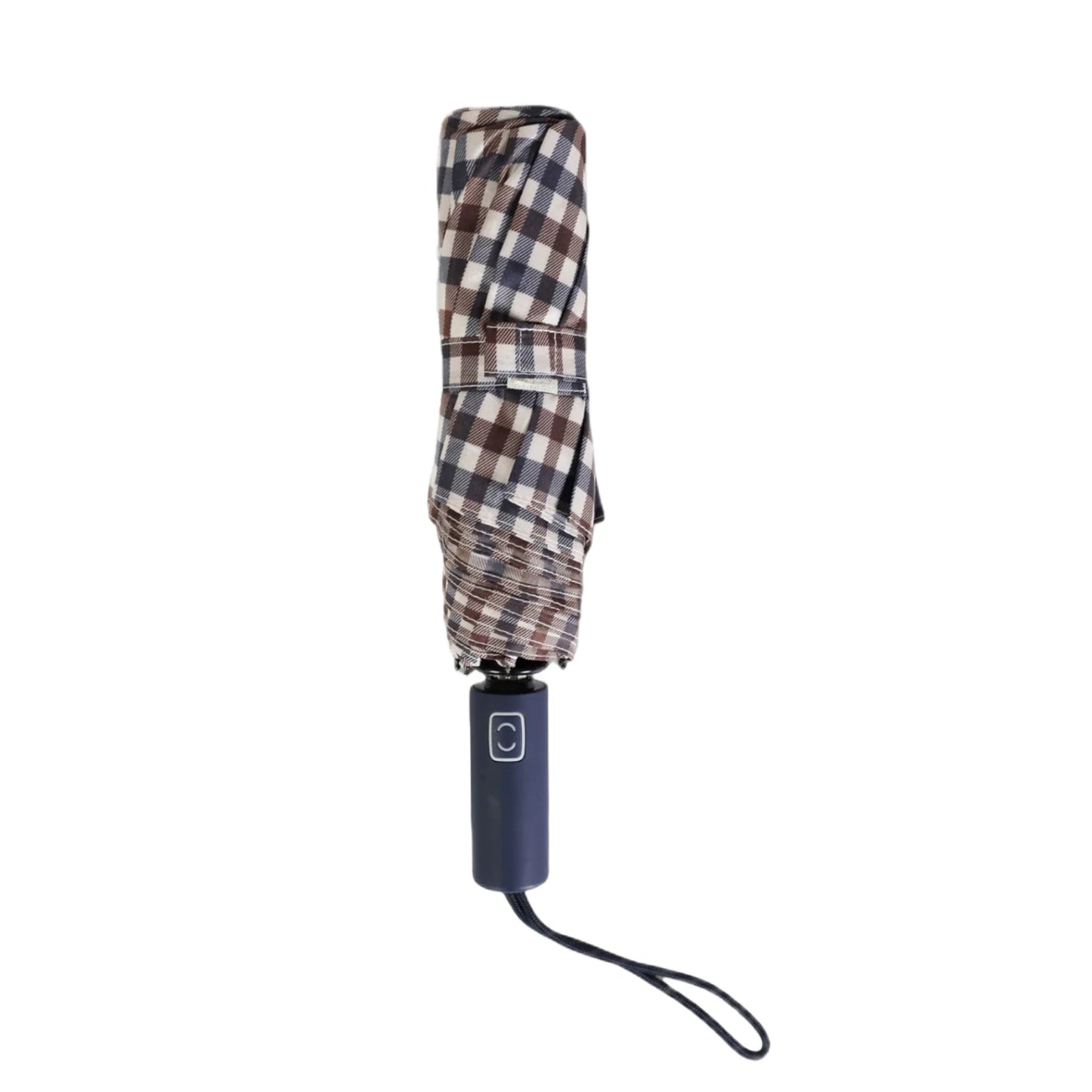 Aquascutum Iconic Pocket Umbrella - 28 Club Check Navy - Escape Menswear
