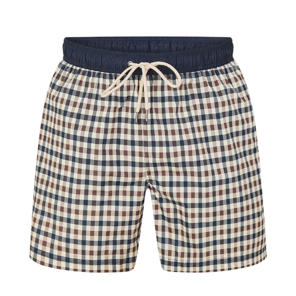 Aquascutum Iconic Volley Swimshort - Club Check 28 - Escape Menswear