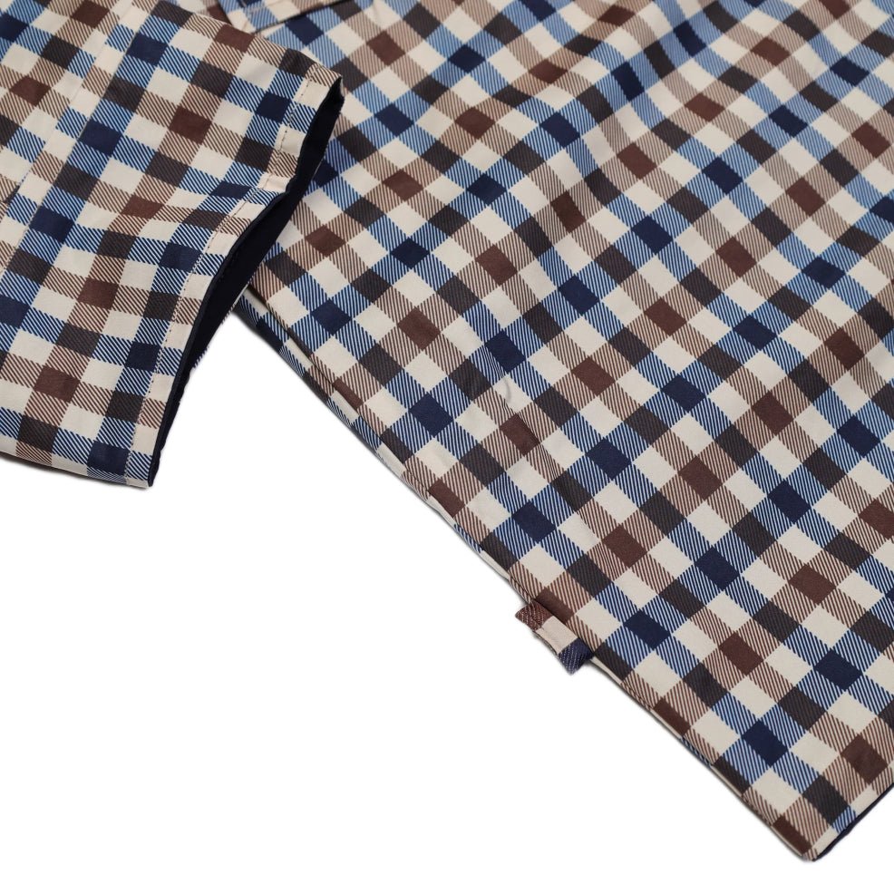 Aquascutum Reversible Mid Trench Coat - 11 Navy - Escape Menswear