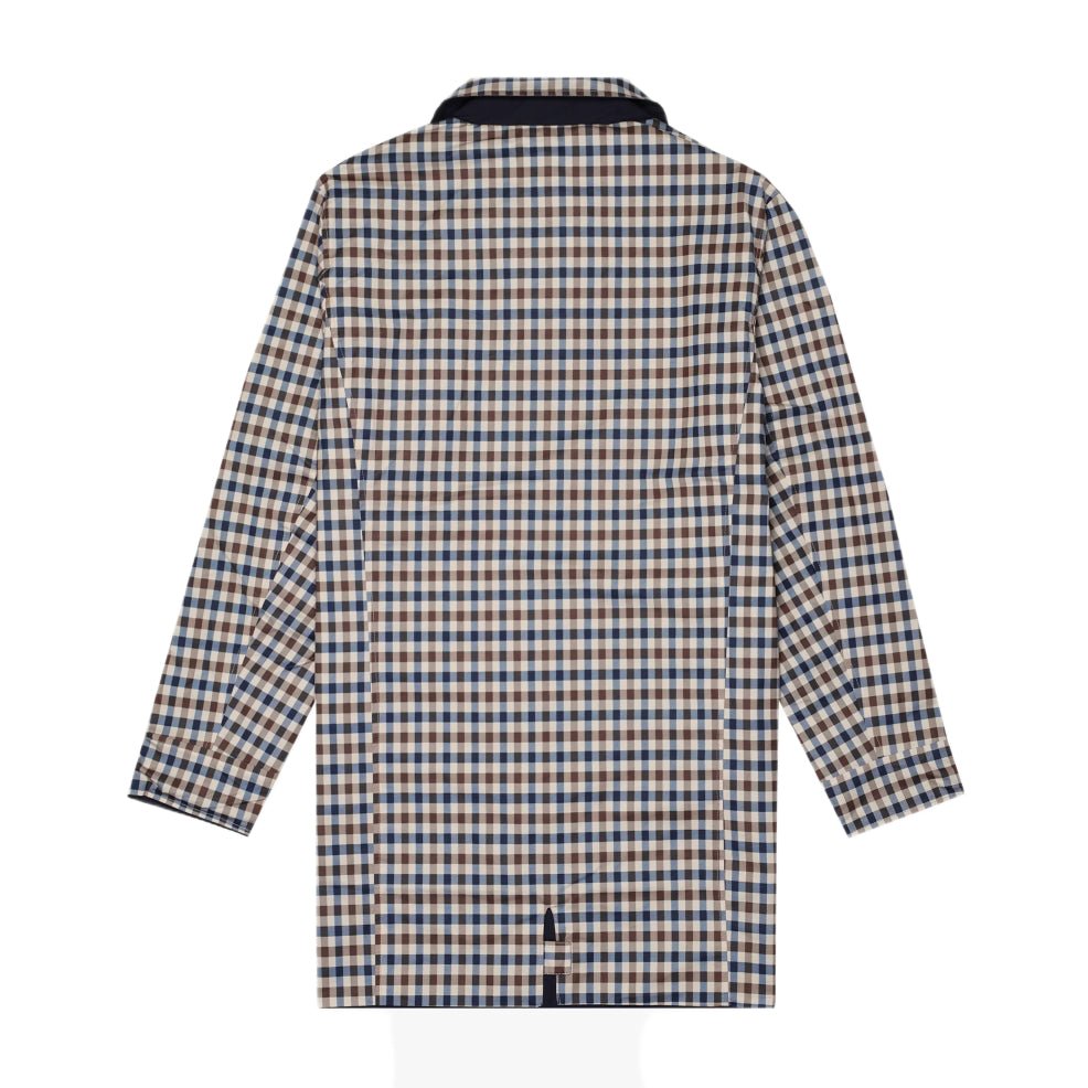 Aquascutum Reversible Mid Trench Coat - 11 Navy - Escape Menswear