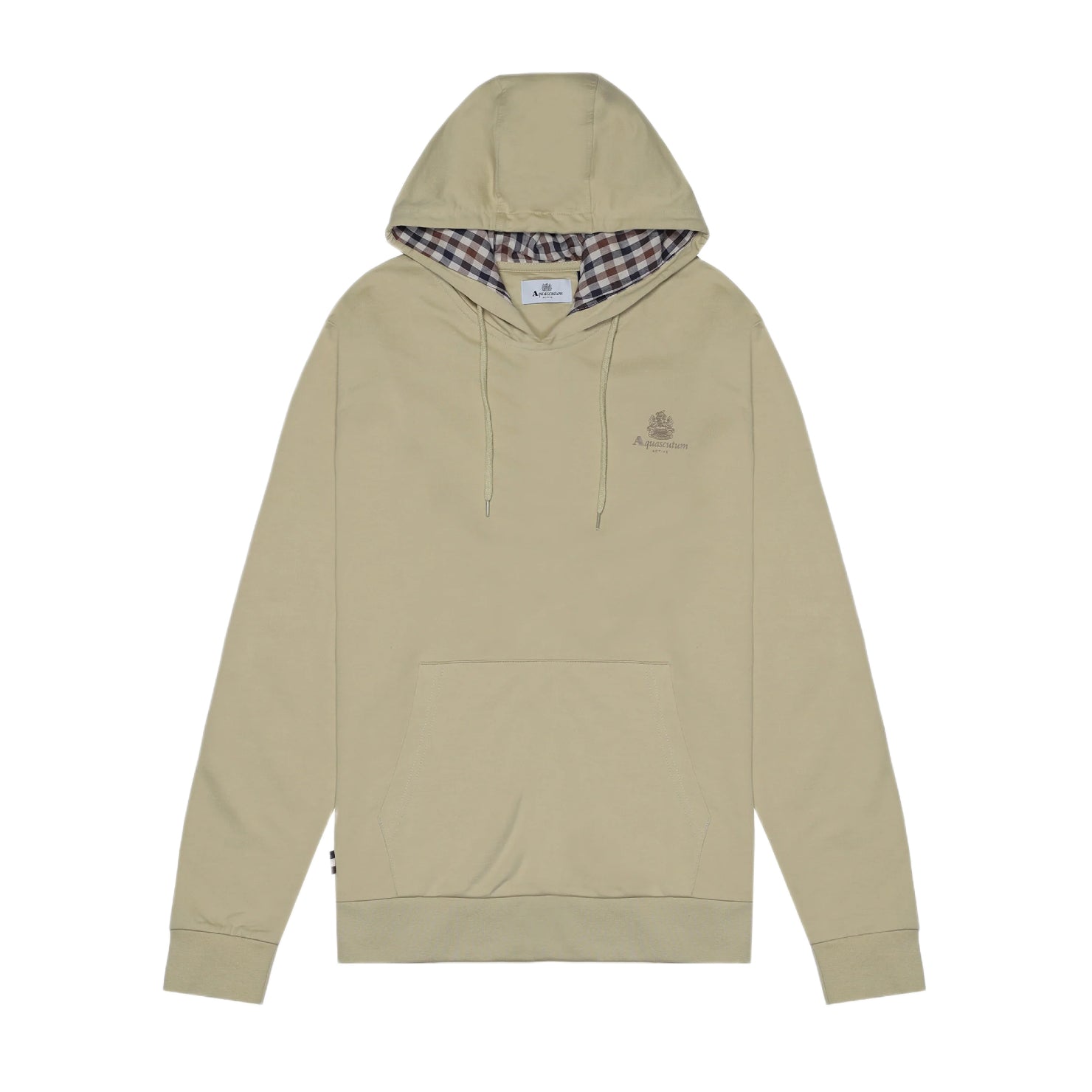 Aquascutum Small Logo Hoodie - 03 Beige - Escape Menswear