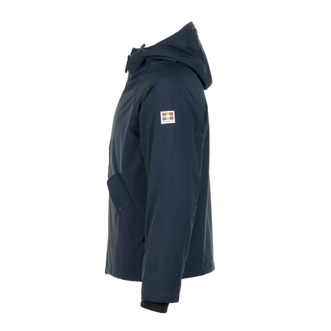 Aquascutum Soft Shell Mid Parka Jacket - Navy - Escape Menswear