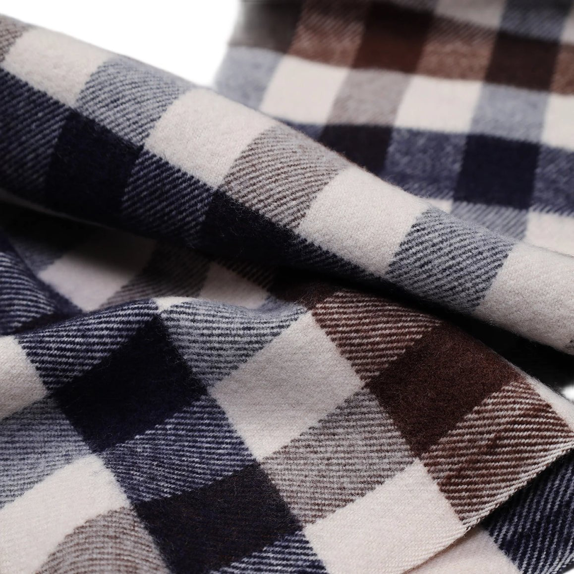 Aquascutum Water Repellent Wool Scarf - 30 Macro Club Check - Escape Menswear