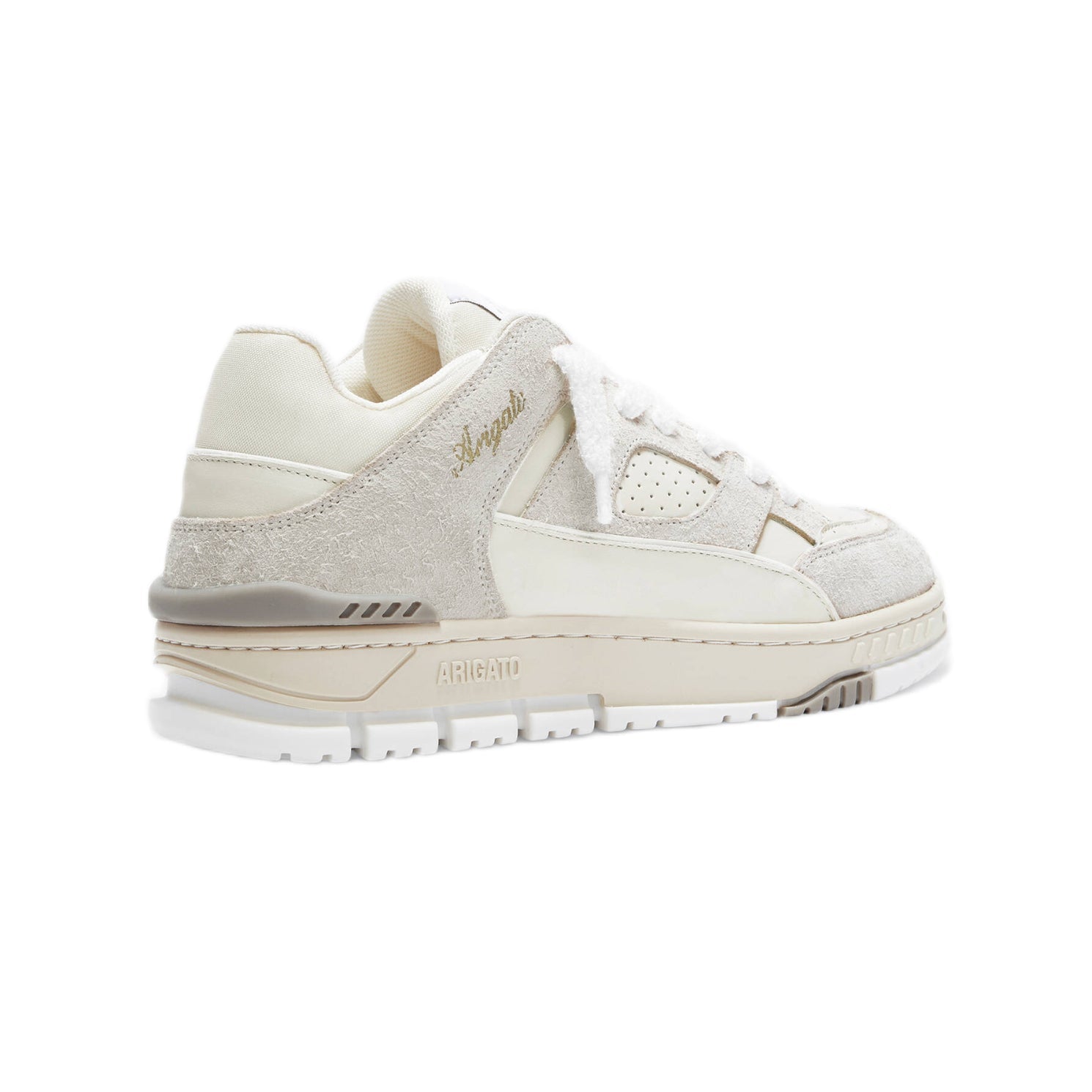 Axel Arigato Area Lo Fluffy Sneakers - Beige/Beige - Escape Menswear