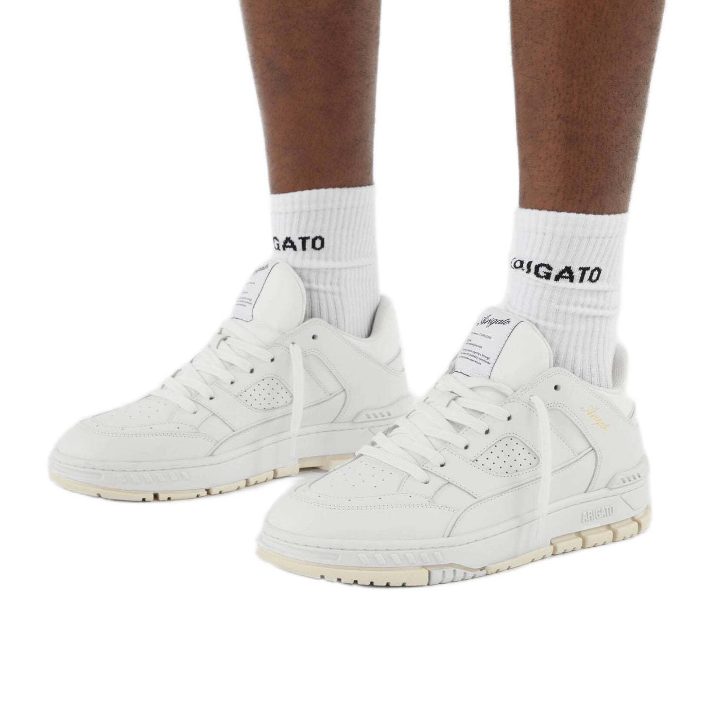 Axel Arigato Area Lo Sneakers - White/Beige - Escape Menswear