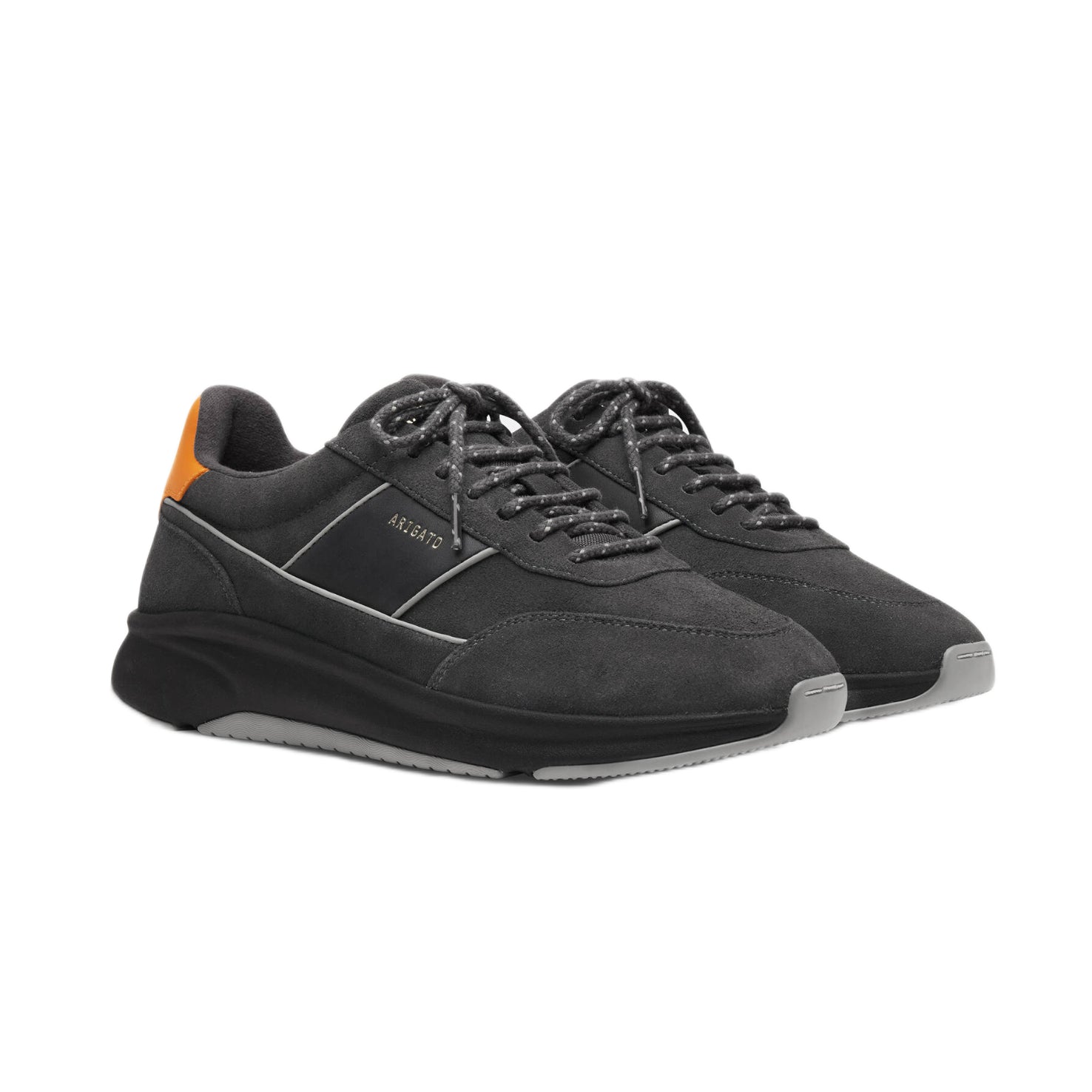 Axel Arigato Genesis Neo Runner - Dark Grey/Orange - Escape Menswear