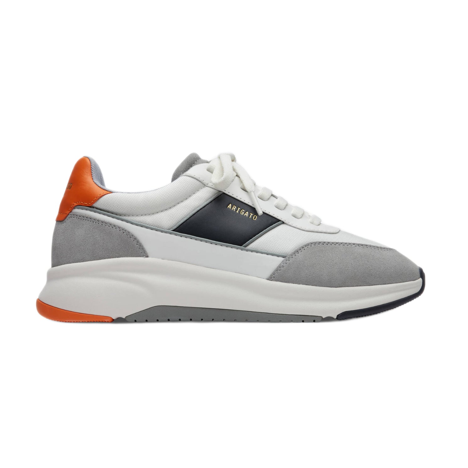 Axel Arigato Genesis Neo Runner - Grey/Orange - Escape Menswear