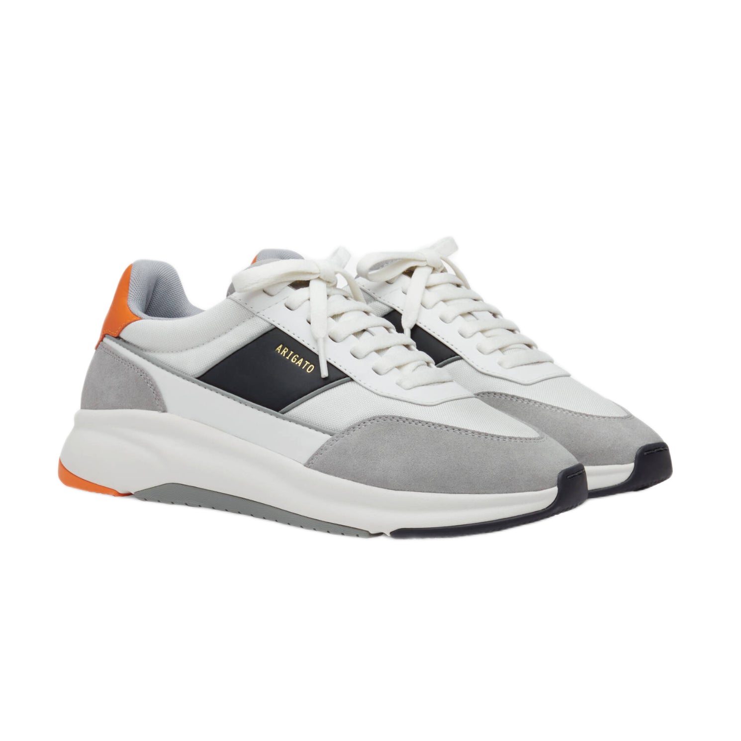 Axel Arigato Genesis Neo Runner - Grey/Orange - Escape Menswear