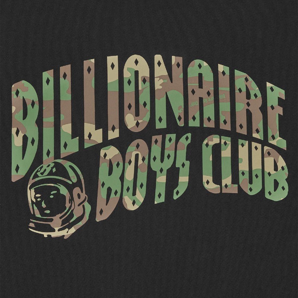 BBC Camo Arch Logo T-Shirt - Black - Escape Menswear