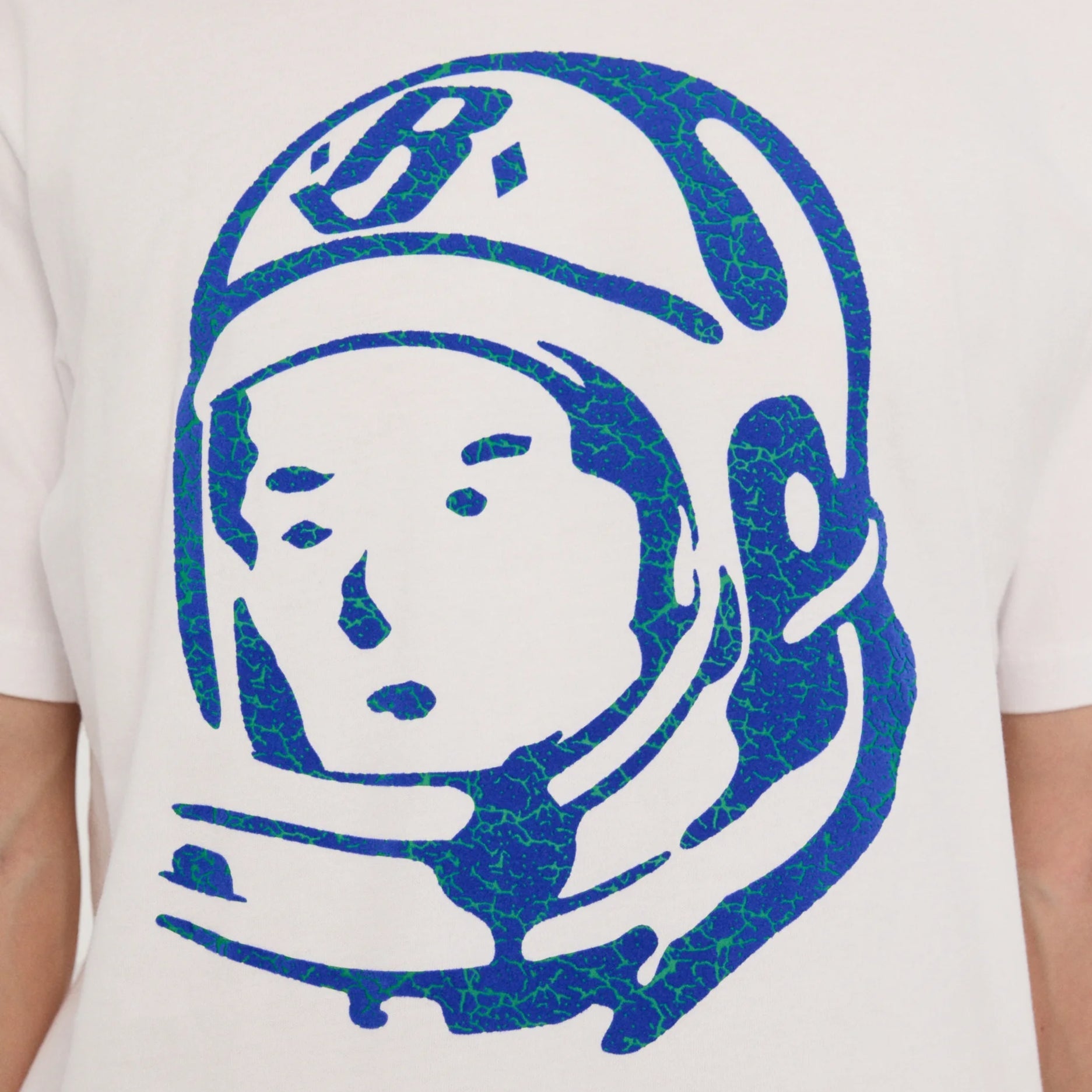 BBC Cracked Flock Astro T-Shirt - White - Escape Menswear