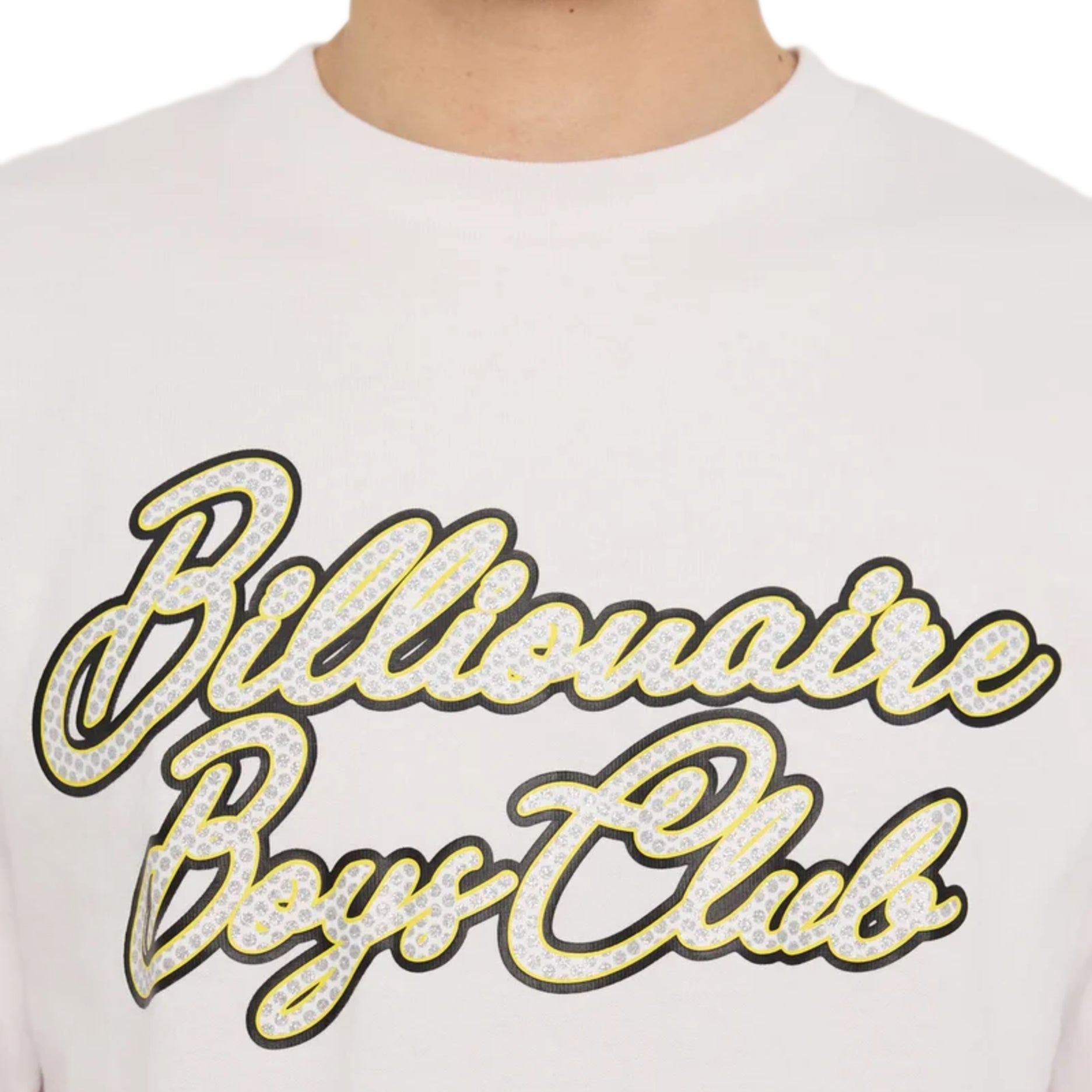 BBC Diamond Script Logo T-Shirt - White - Escape Menswear
