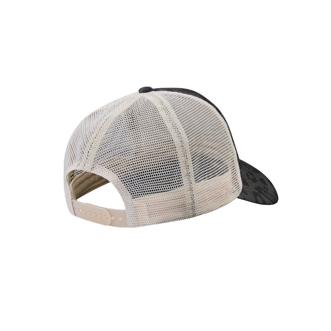 BBC Leopard Print Arch Logo Trucker Cap - Olive - Escape Menswear