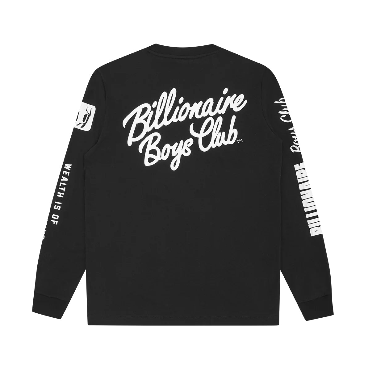 BBC Multi Print Long Sleeve T-Shirt - Black - Escape Menswear