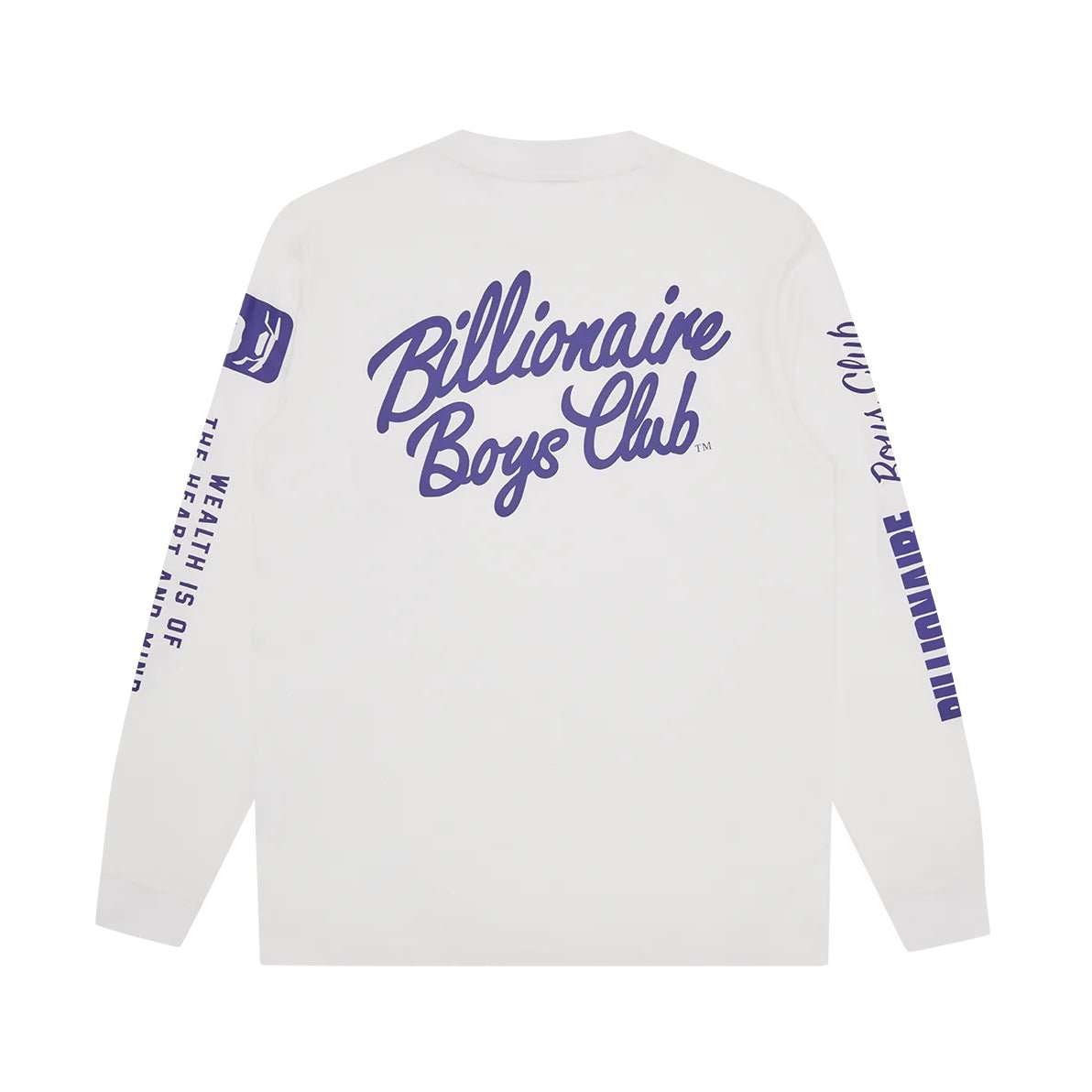 BBC Multi Print Long Sleeve T-Shirt - White - Escape Menswear