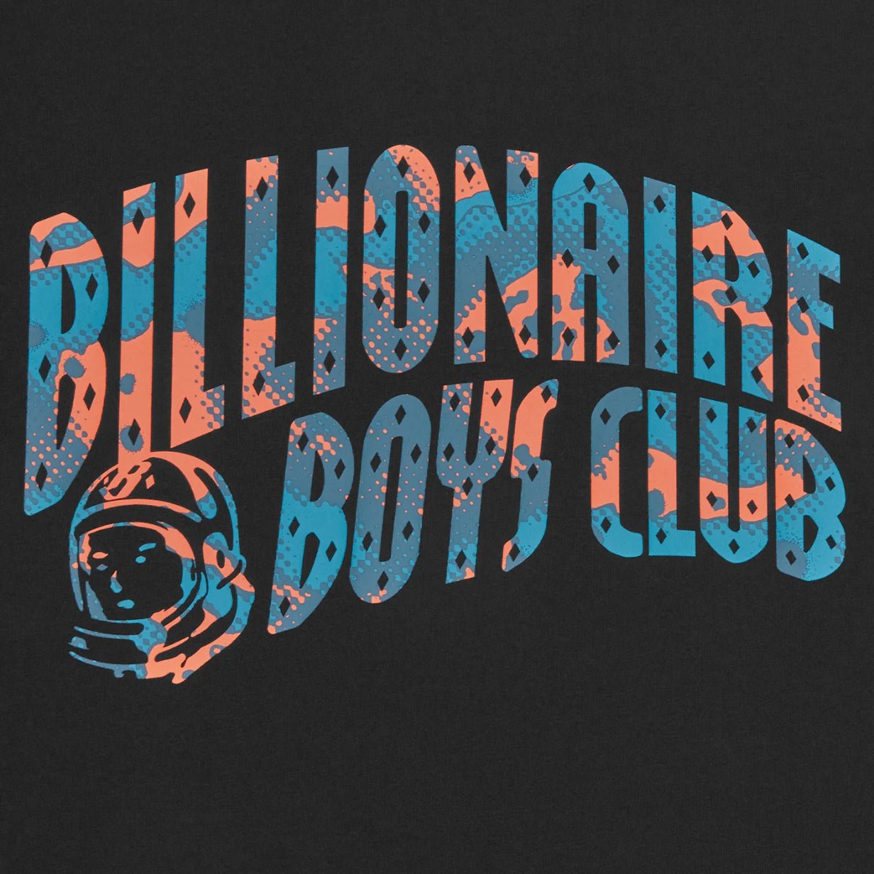 BBC Overlay Camo Fill Arch Logo T-Shirt - Black - Escape Menswear