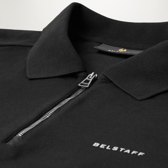 Belstaff Alloy Polo Shirt - Black - Escape Menswear