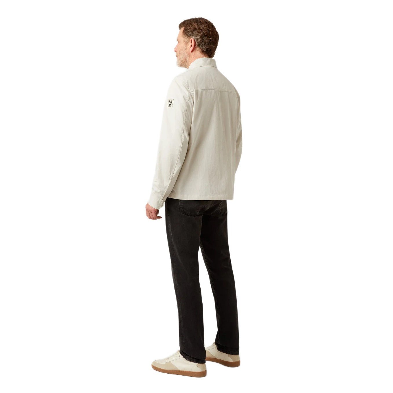 Belstaff Cargo Cotton Overshirt - Silver Birch - Escape Menswear