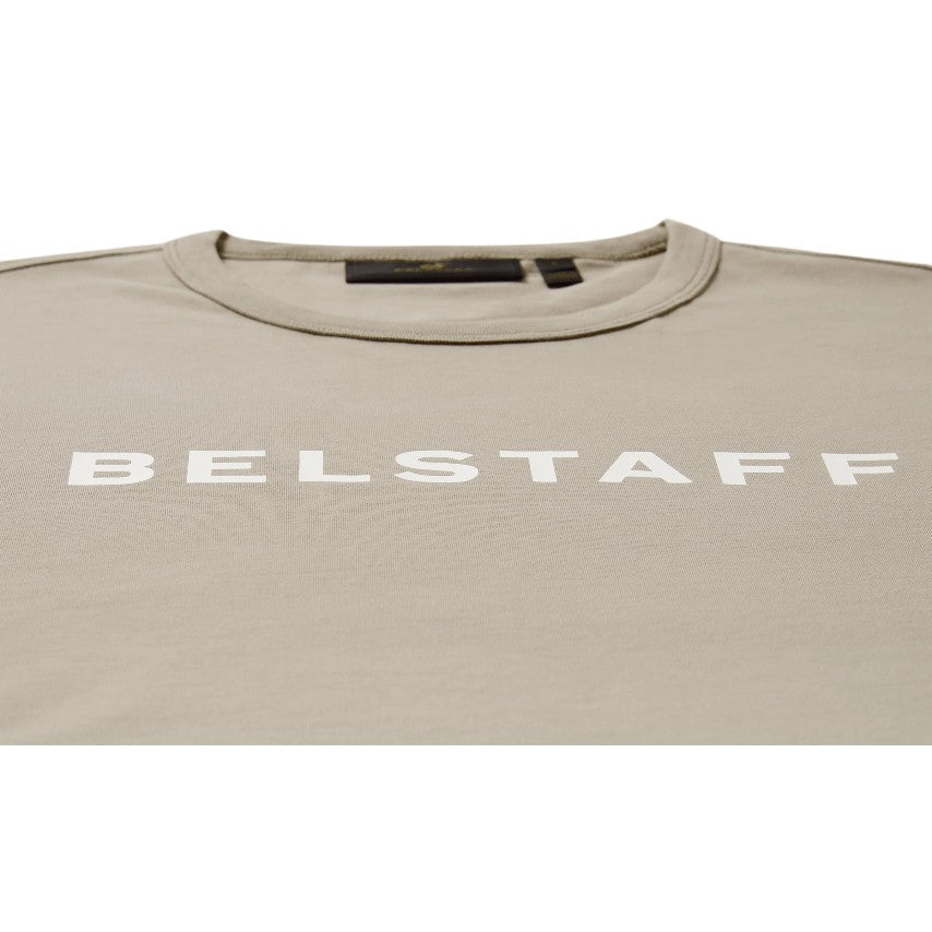 Belstaff Chest Logo T-Shirt - Dark Sand - Escape Menswear