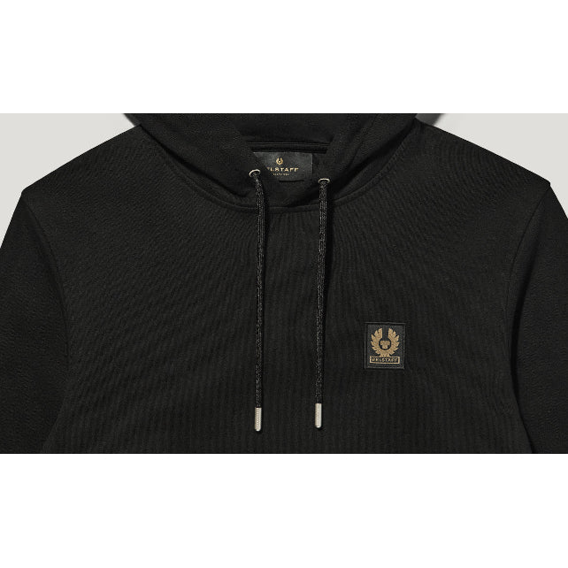Belstaff Cotton Fleece Hoodie - Black - Escape Menswear