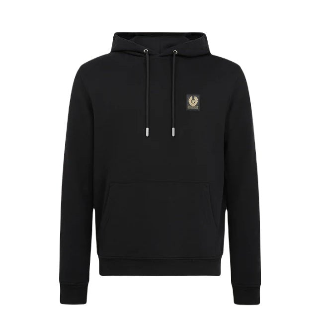Belstaff Cotton Fleece Hoodie - Black - Escape Menswear