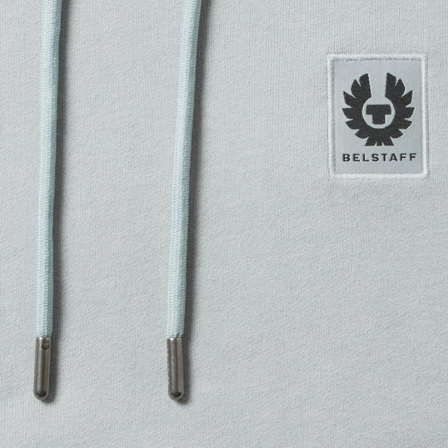 Belstaff Cotton Fleece Hoodie - Quarry Blue - Escape Menswear