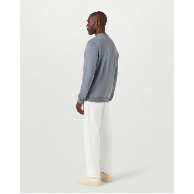 Belstaff Cotton Fleece Sweatshirt - Blue Flint - Escape Menswear