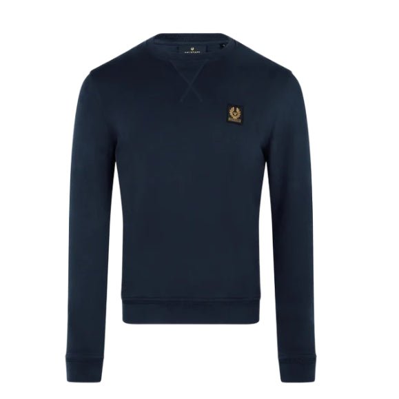 Belstaff Cotton Fleece Sweatshirt - Dark Ink - Escape Menswear
