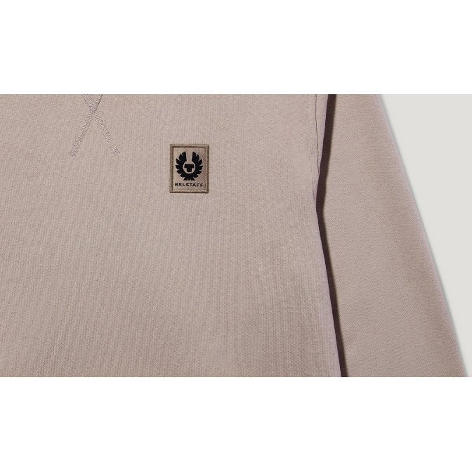 Belstaff Cotton Fleece Sweatshirt - Pumice - Escape Menswear