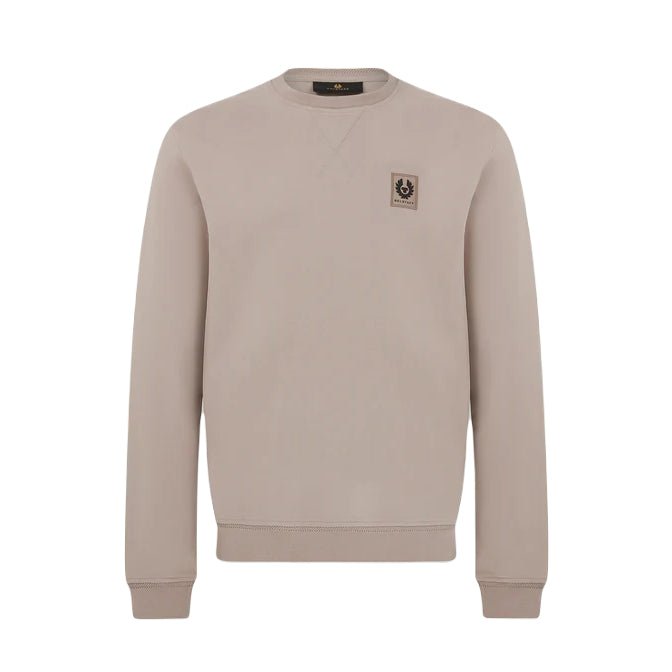 Belstaff Cotton Fleece Sweatshirt - Pumice - Escape Menswear