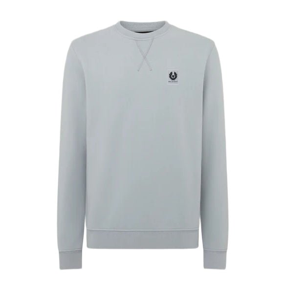 Belstaff Cotton Fleece Sweatshirt - Quarry Blue - Escape Menswear