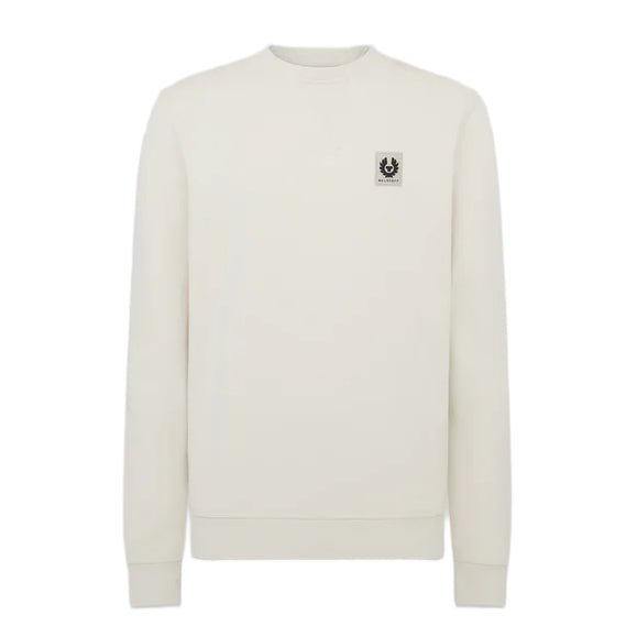 Belstaff Cotton Fleece Sweatshirt - Silver Birch - Escape Menswear