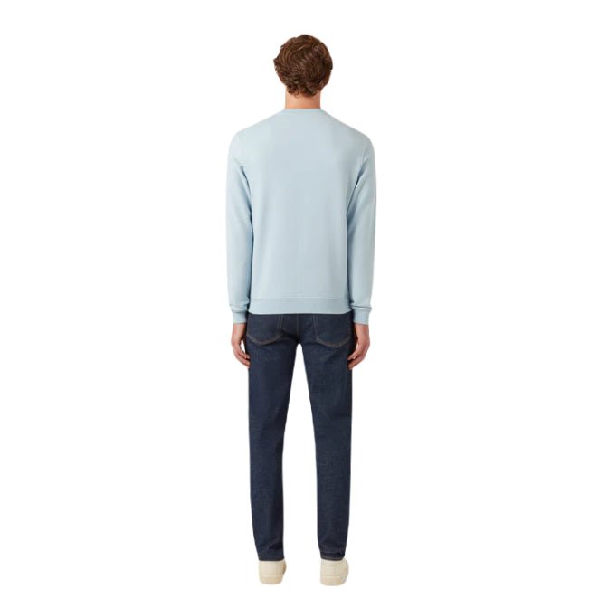 Belstaff Cotton Fleece Sweatshirt - Sky Blue - Escape Menswear