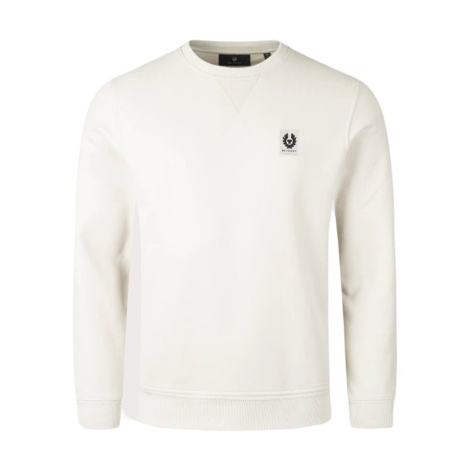 Belstaff Cotton Fleece Sweatshirt - Stone Beige - Escape Menswear
