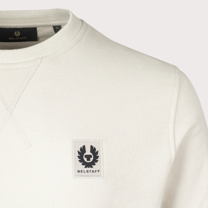 Belstaff Cotton Fleece Sweatshirt - Stone Beige - Escape Menswear
