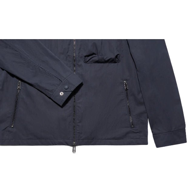 Belstaff Drome Cotton Gabardine Overshirt - Dark Ink - Escape Menswear