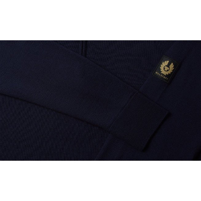 Belstaff Kyle Merino Wool Polo Shirt - Dark Ink - Escape Menswear