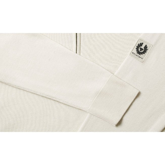 Belstaff Kyle Merino Wool Polo Shirt - Silver Birch - Escape Menswear